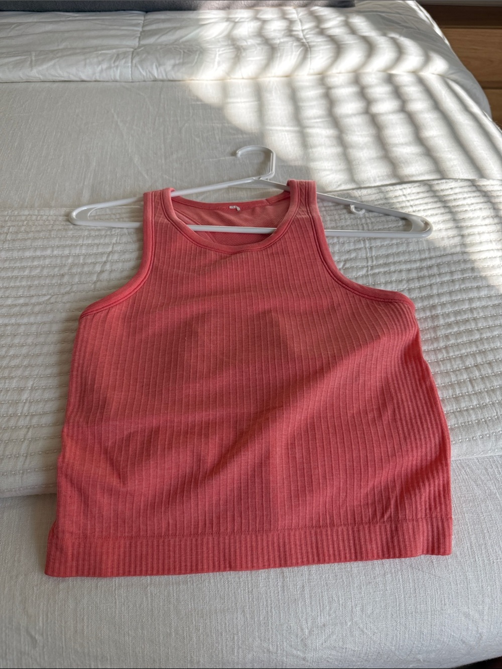 lululemon athletica Girls' Ribbed Tank Top - Coral